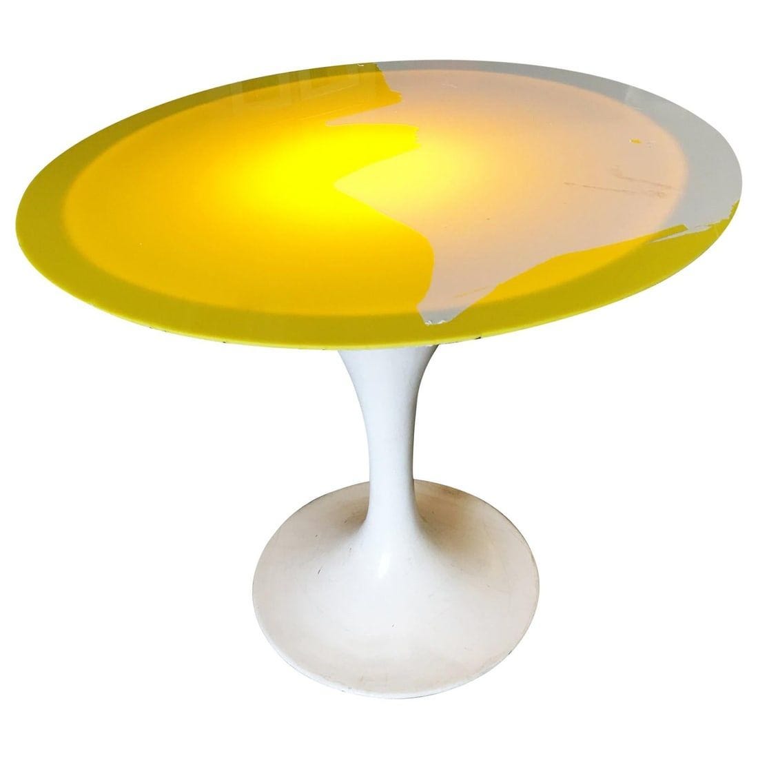 Modernist Light Up Tulip Style Coffee Table